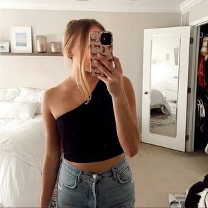 One shoulder tank